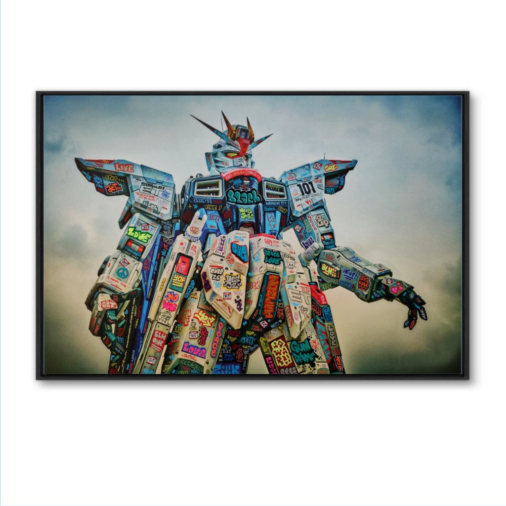 Gundam power limited edition on canva signed and numeroted by Blach®