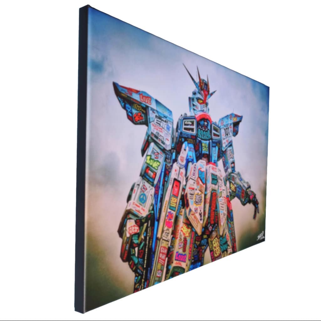 Gundam power limited edition on canva signed and numeroted by Blach®