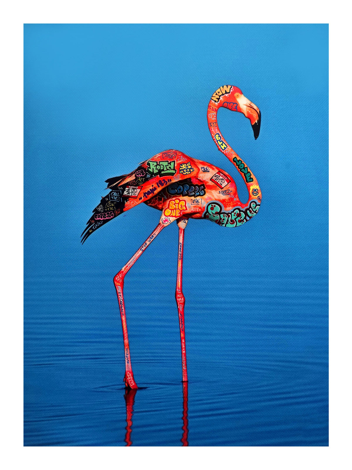 Flamant rose / Limited edition signed and numbered by Blach®