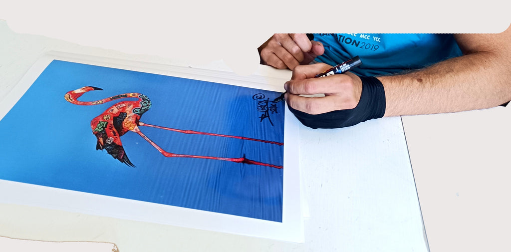 Flamant rose / Limited edition signed and numbered by Blach®