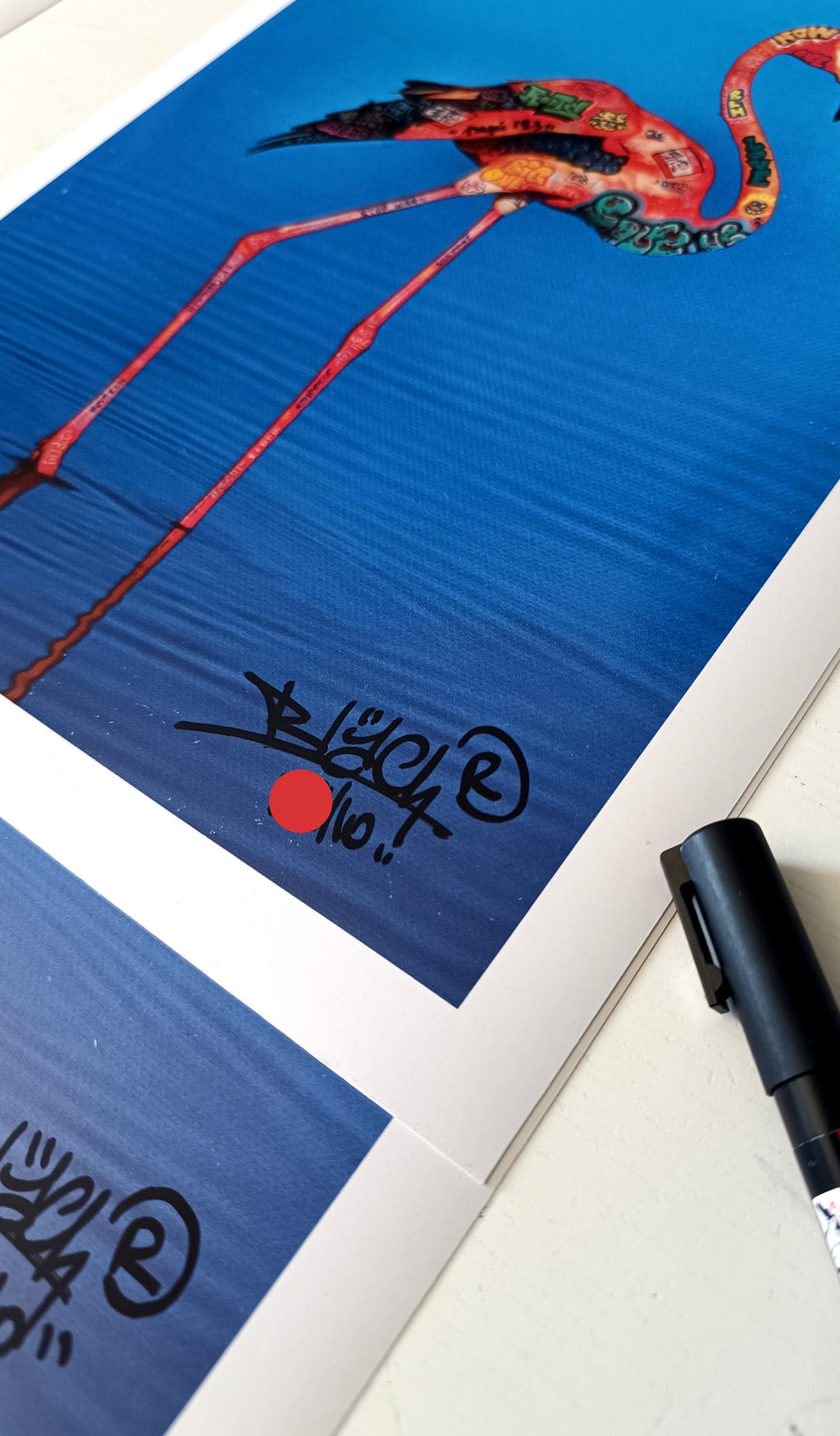 Flamant rose / Limited edition signed and numbered by Blach®
