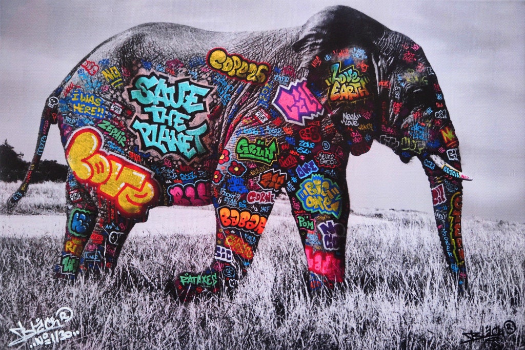 Eléphant / Limited edition signed and numbered by Blach®