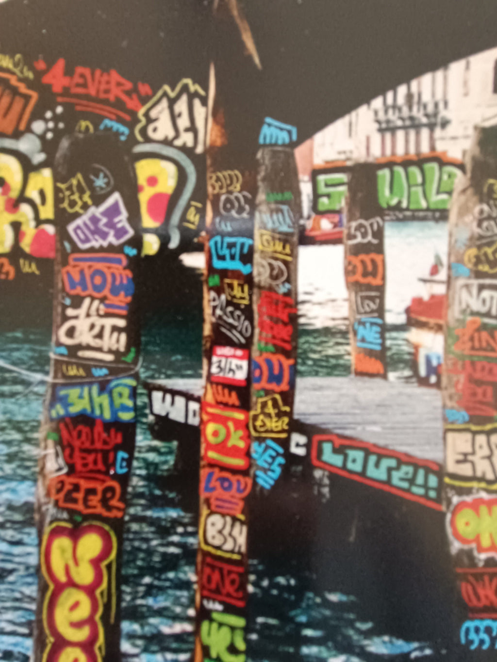 Venise in love. Edition limitée signée et numérotée. pop art streetart graffiti canvas