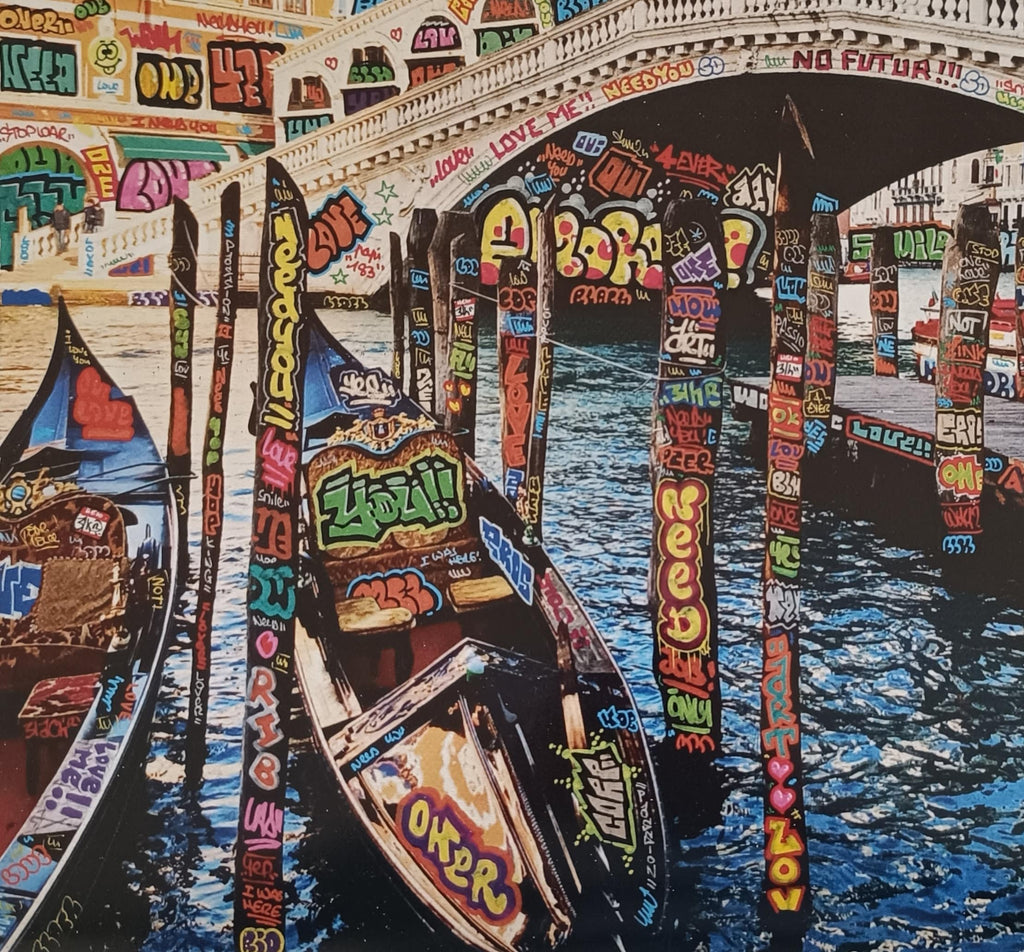 Venise in love. Edition limitée signée et numérotée. pop art streetart graffiti canvas