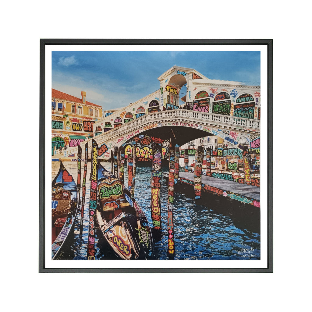 Venise in love. Edition limitée signée et numérotée. pop art streetart graffiti canvas