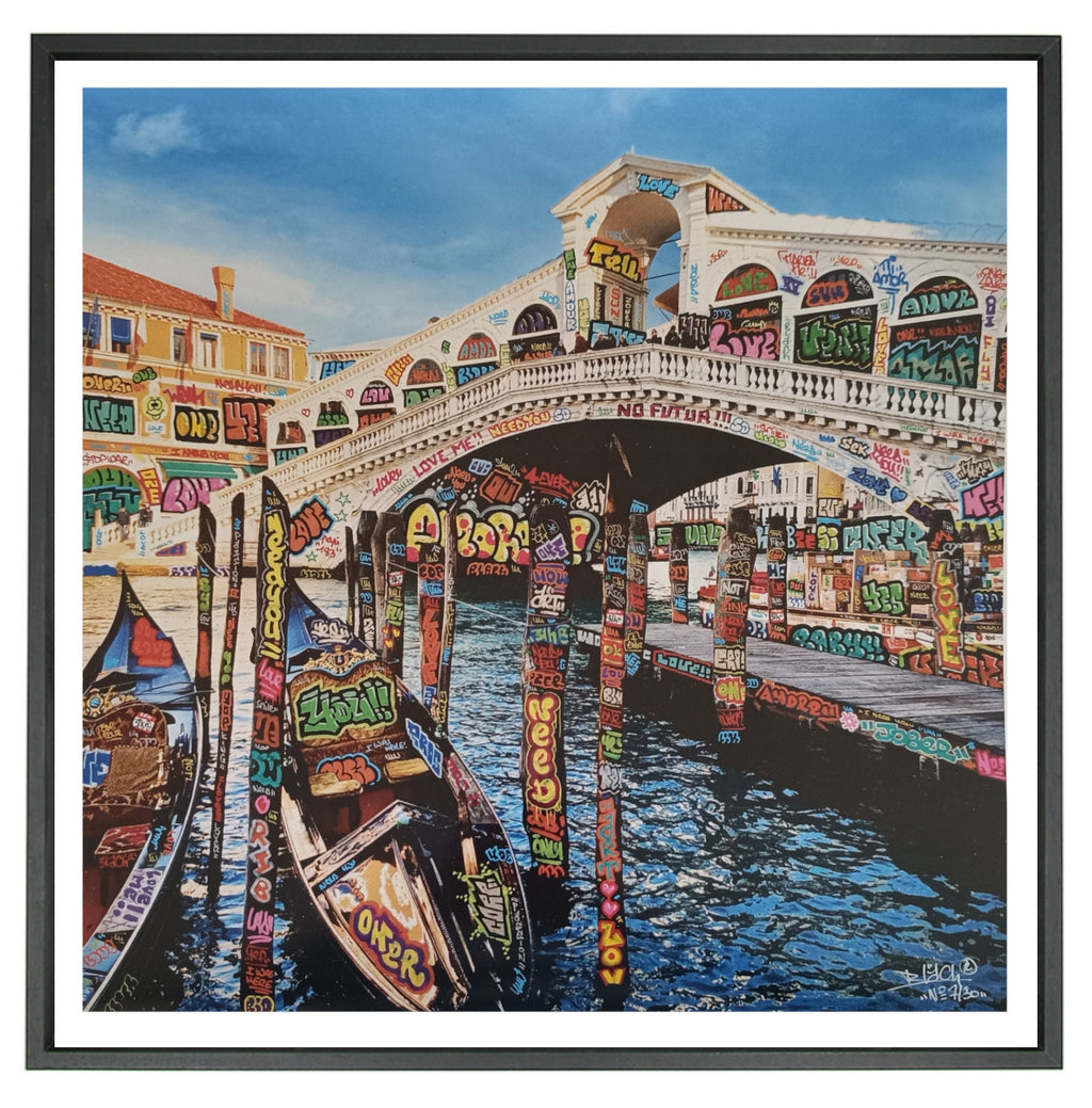 Venise in love. Edition limitée signée et numérotée. pop art streetart graffiti canvas