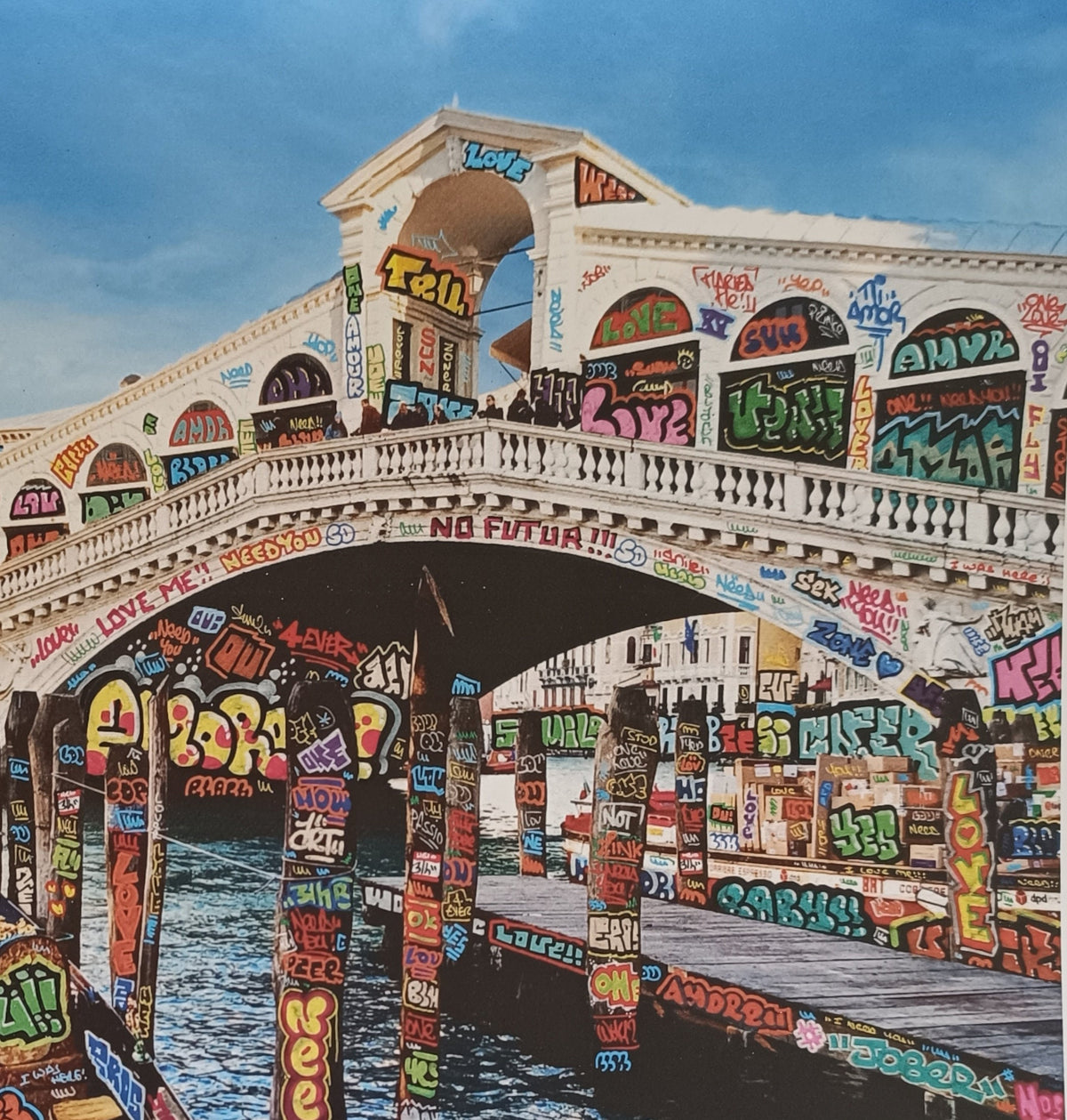 Venise in love. Edition limitée signée et numérotée. pop art streetart graffiti canvas