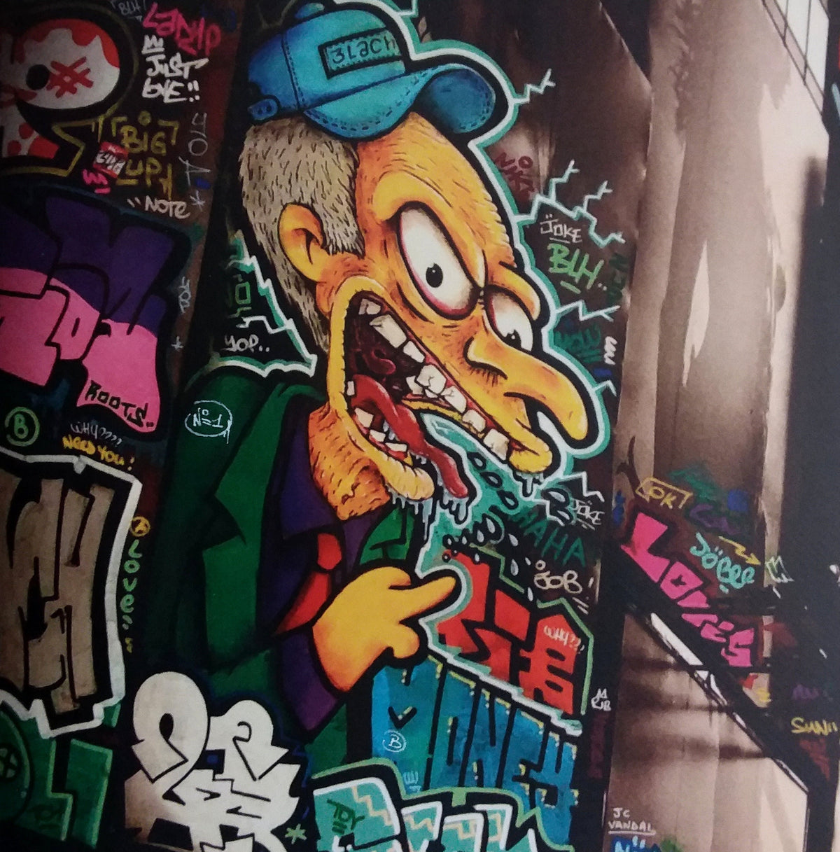 New York Burns Joker versus BlachCoin / Edition limitée, numérotée et signée par Blach®