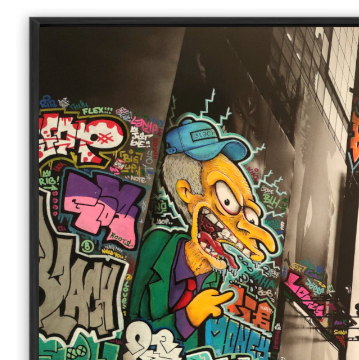 New York Burns Joker versus BlachCoin / Edition limitée, numérotée et signée par Blach®