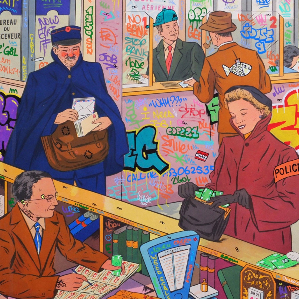 Chez la poste / Limited edition signed by Blach®