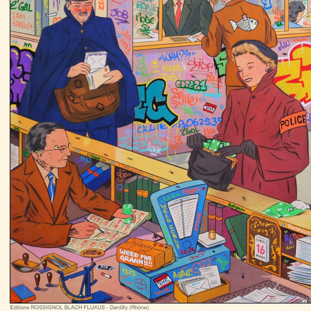Chez la poste / Limited edition signed by Blach®