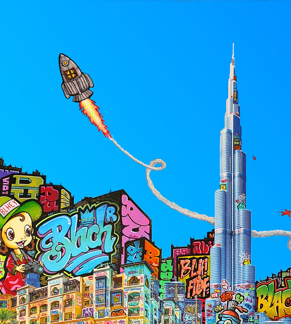Dubaï Bruj Graffiti / Limited edtion signed and numéroted by Blach®