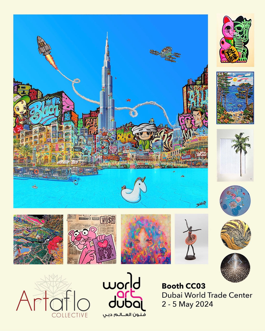 Dubaï Bruj Graffiti / Limited edtion signed and numéroted by Blach®