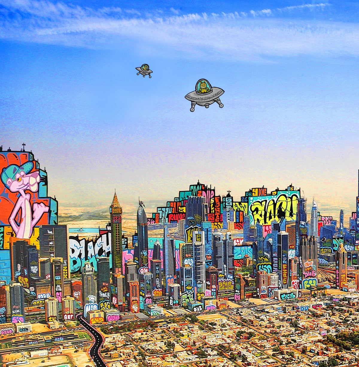 Dubaï Skyline / Limited edtion signed and numéroted by Blach®