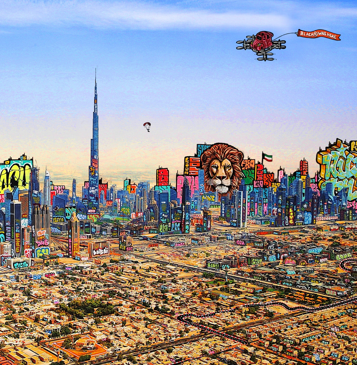 Dubaï Skyline / Limited edtion signed and numéroted by Blach®