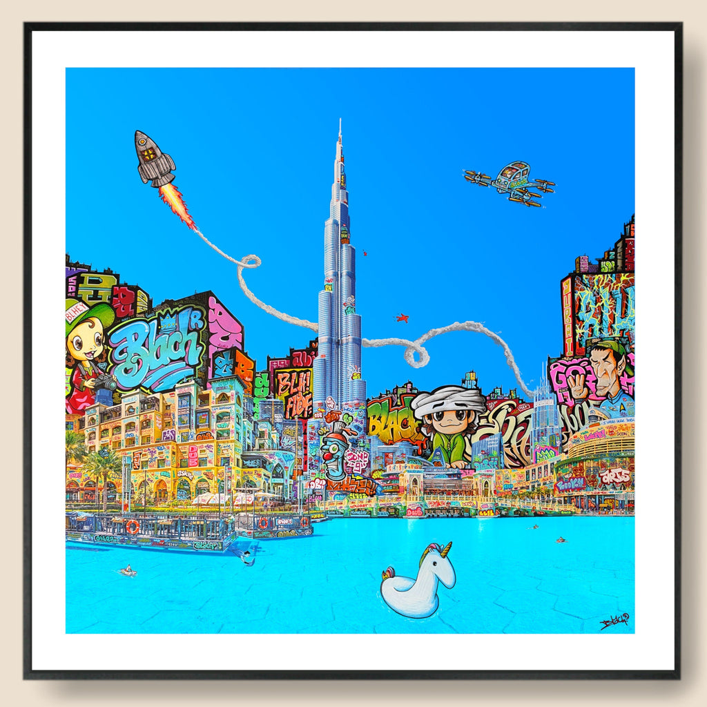 Dubaï Bruj Graffiti / Limited edtion signed and numéroted by Blach®