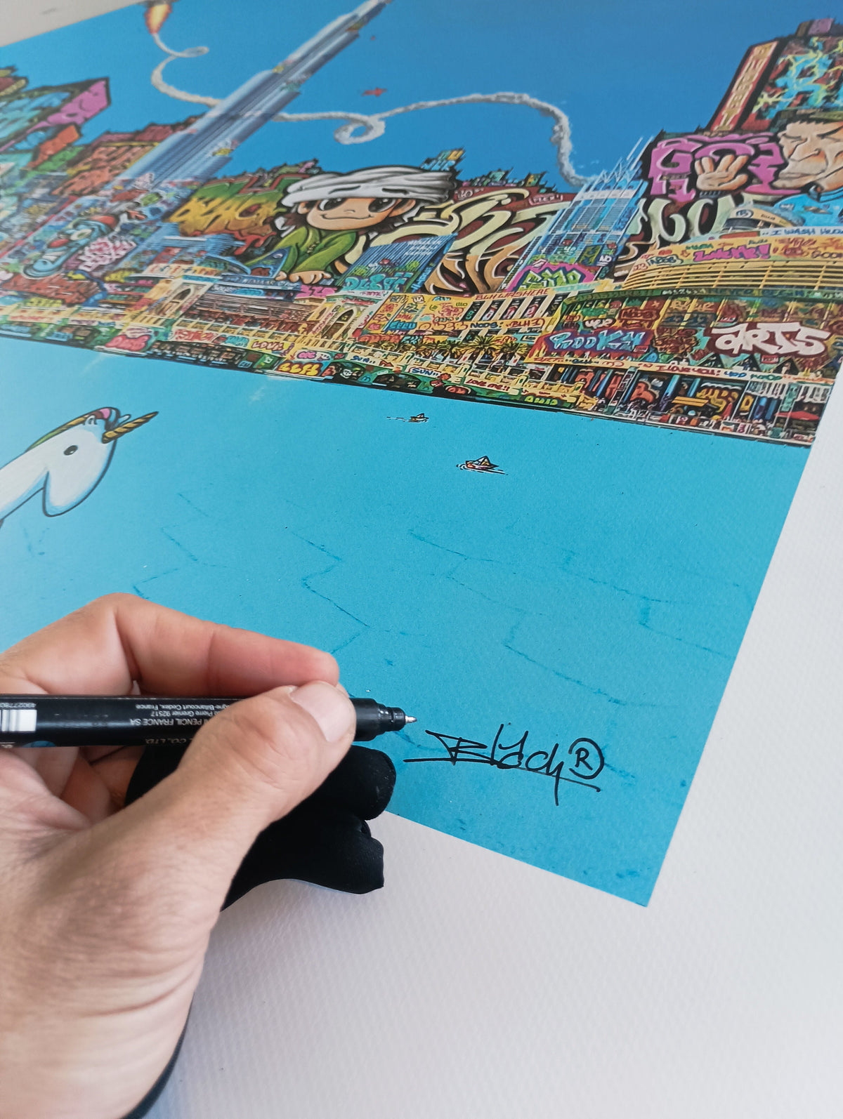 Dubaï Bruj Graffiti / Limited edtion signed and numéroted by Blach®
