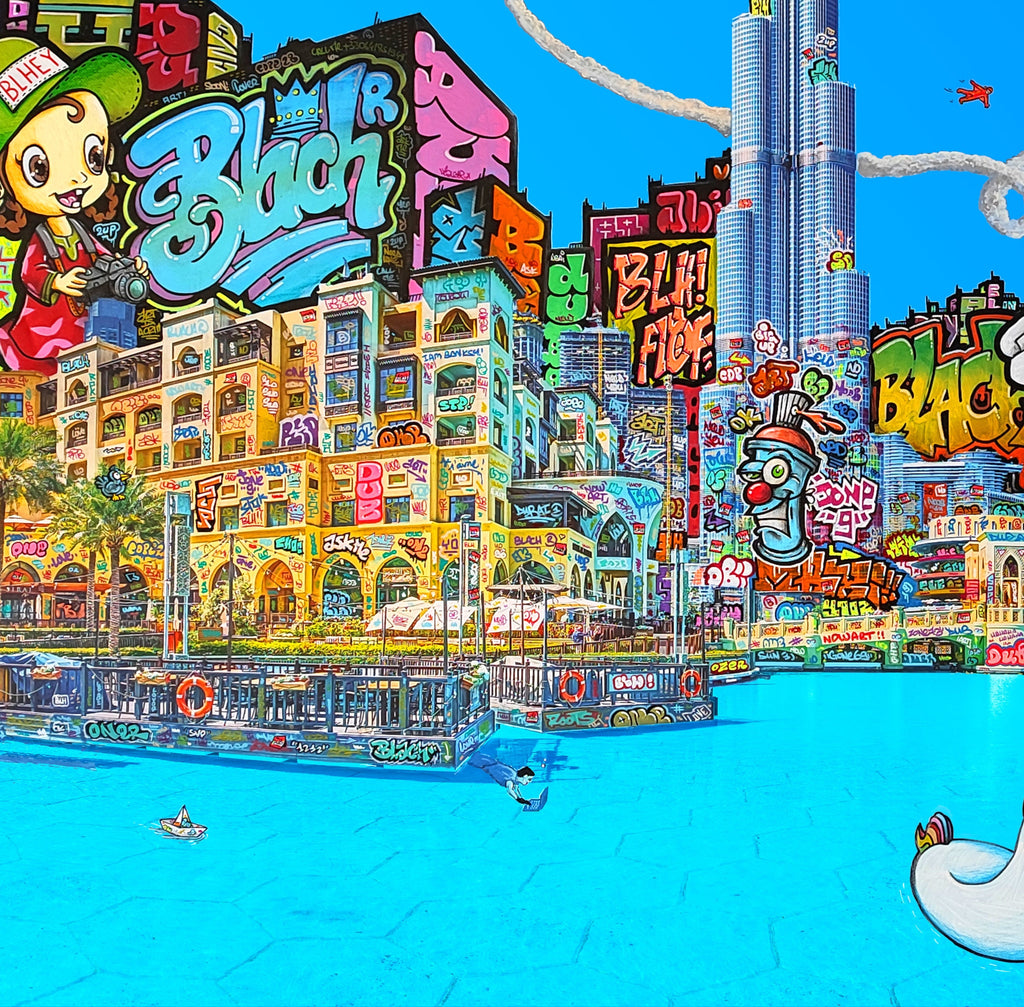 Dubaï Bruj Graffiti / Limited edtion signed and numéroted by Blach®
