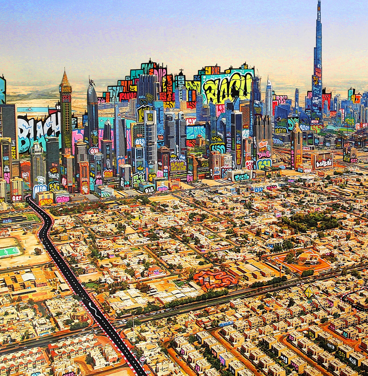 Dubaï Skyline / Limited edtion signed and numéroted by Blach®