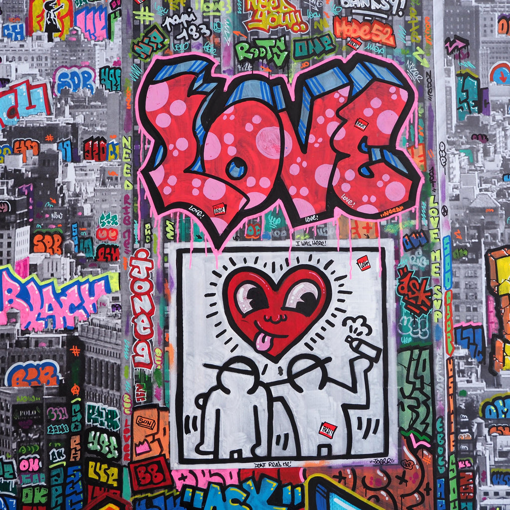 New York Love Keith Haring and other/ Edition limitée, numérotée et signée par Blach®
