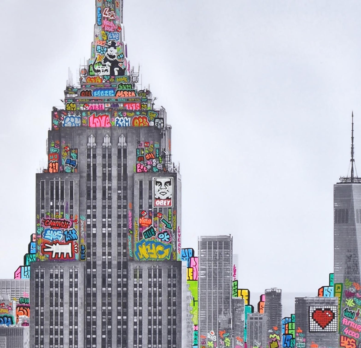 New York Love Keith Haring and other/ Edition limitée, numérotée et signée par Blach®