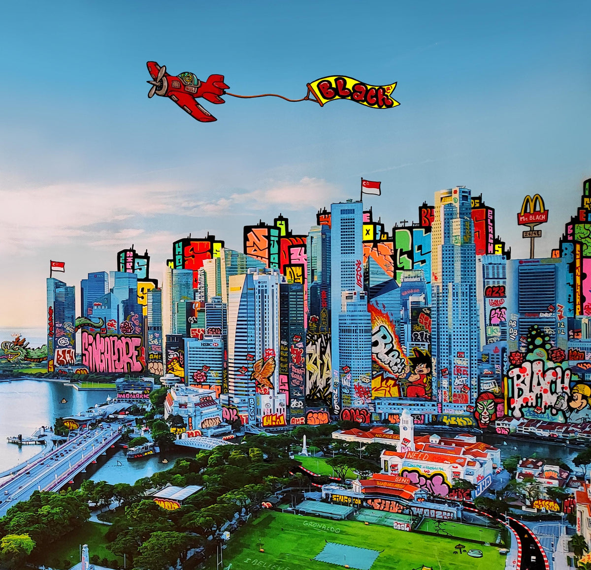 Singapour Graffiti Garden / Limited edtion signed and numéroted by Blach®