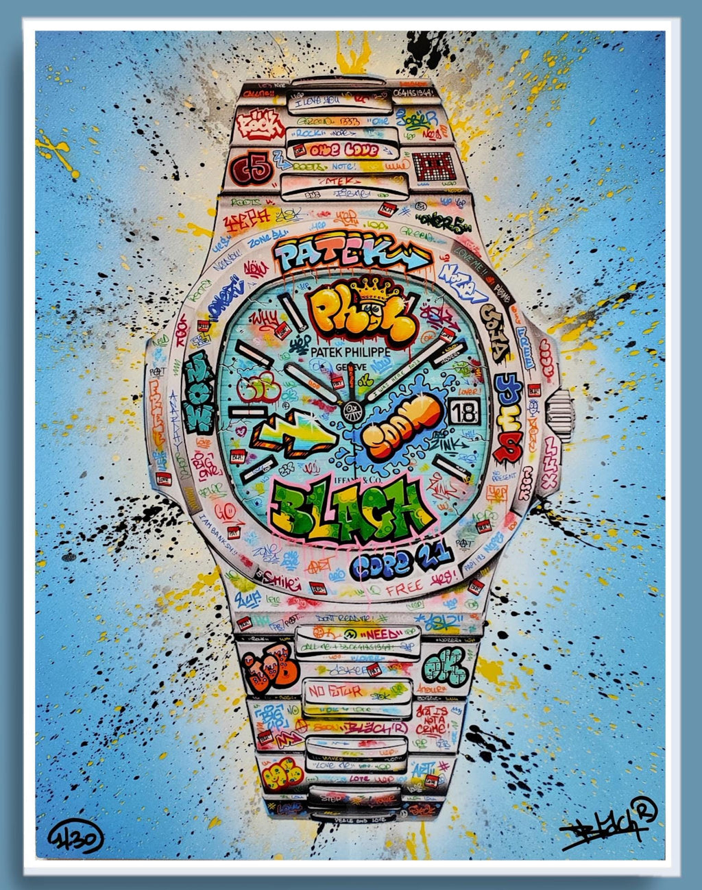 Patek King Graffiti / Limited edition numberd and signed by Blach®