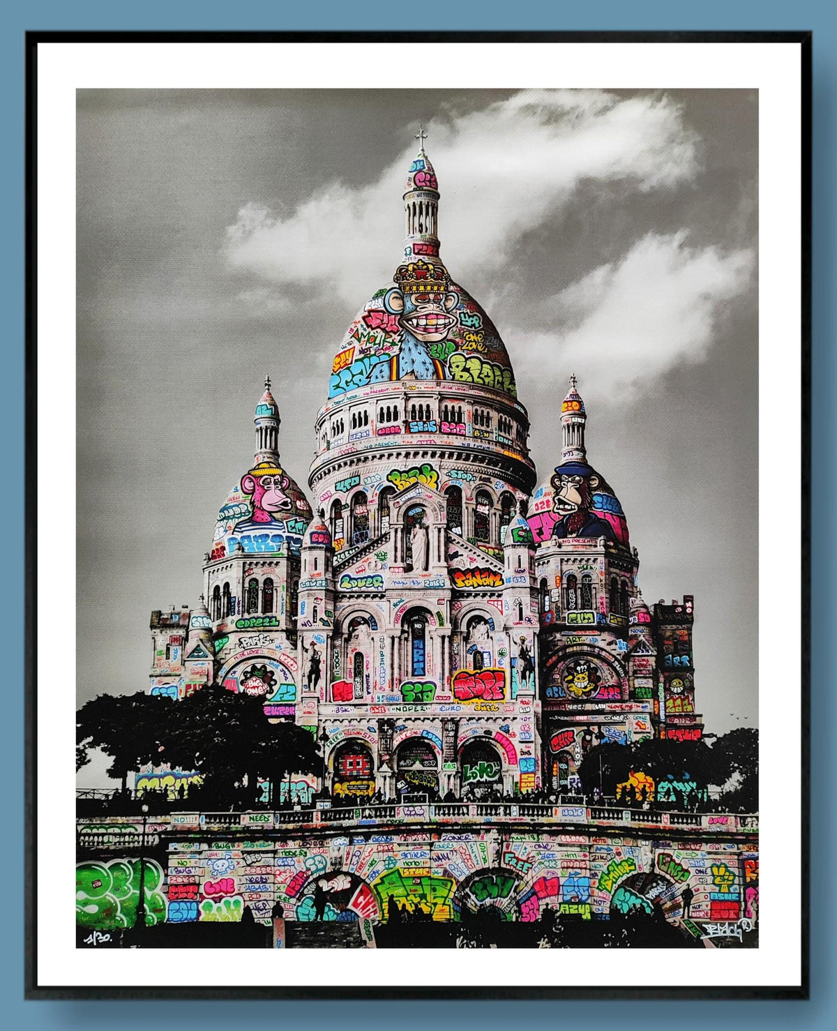 Paris Montmarte NFT Night Fever Tacos / Edition limitée signée et numérotée par BLACH®