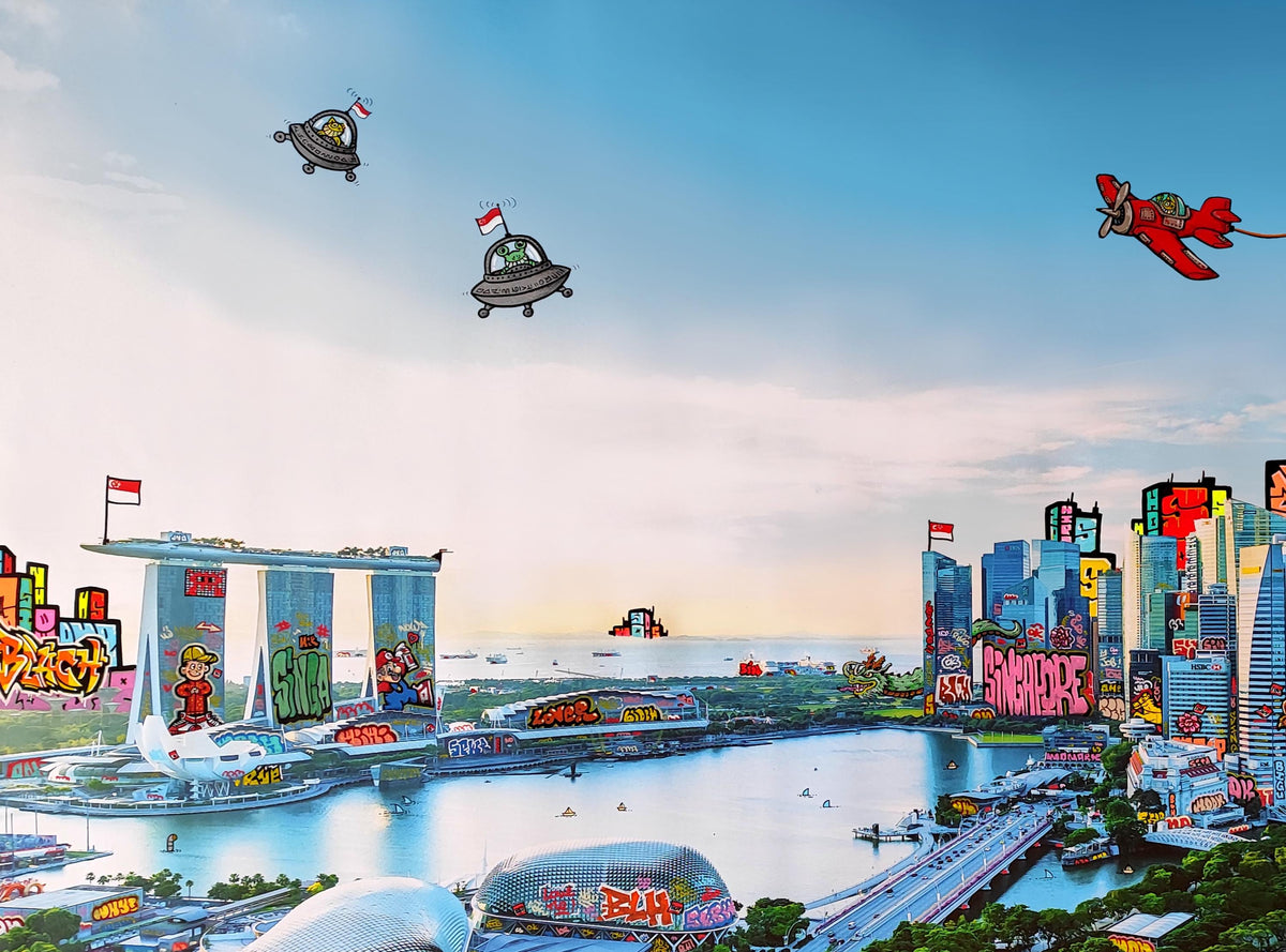 Singapour Graffiti Garden / Limited edtion signed and numéroted by Blach®