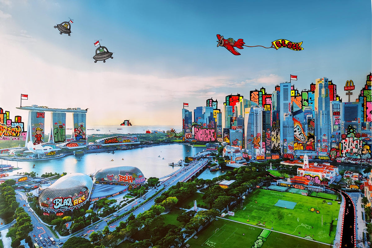 Singapour Graffiti Garden / Limited edtion signed and numéroted by Blach®