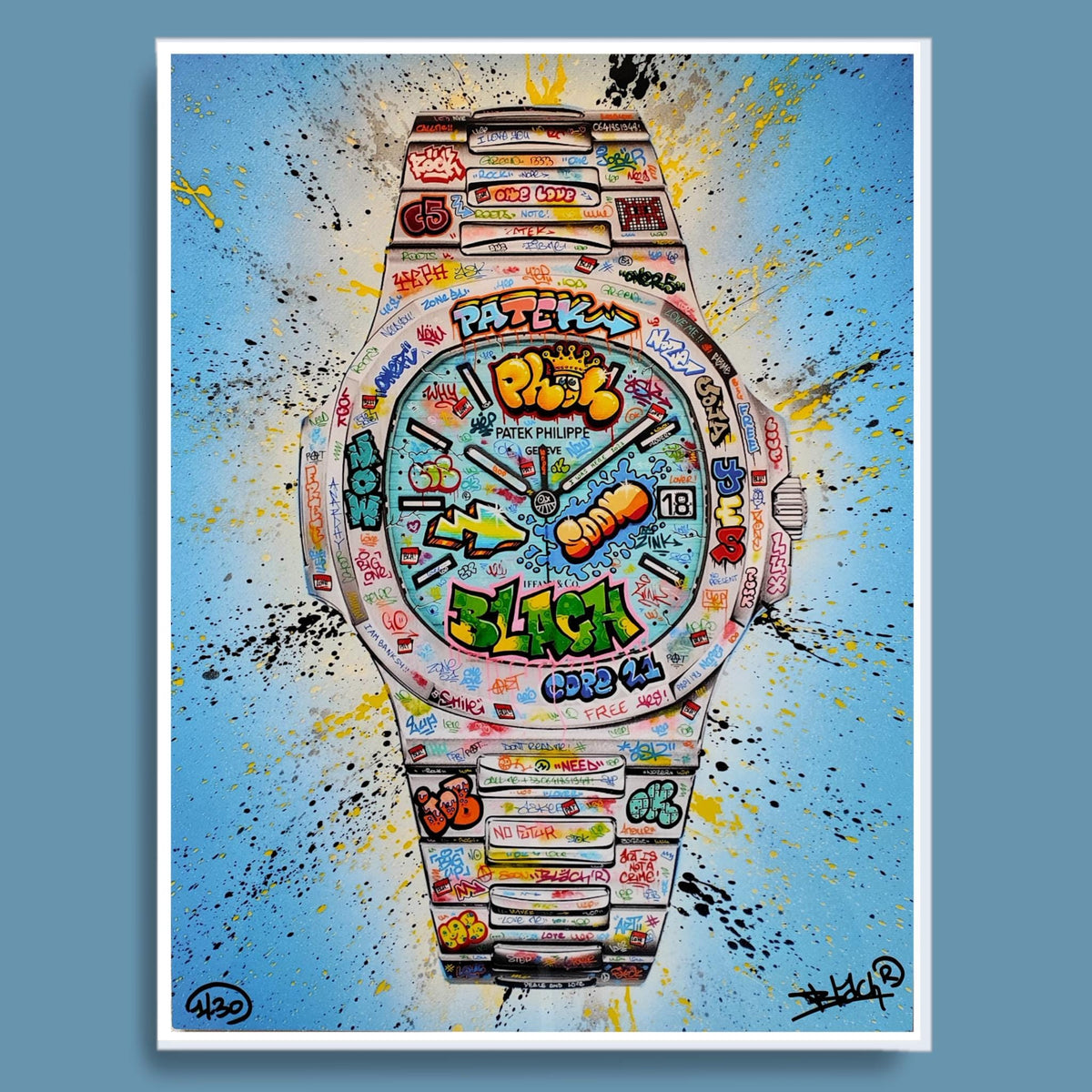 Patek King Graffiti / Limited edition numberd and signed by Blach®