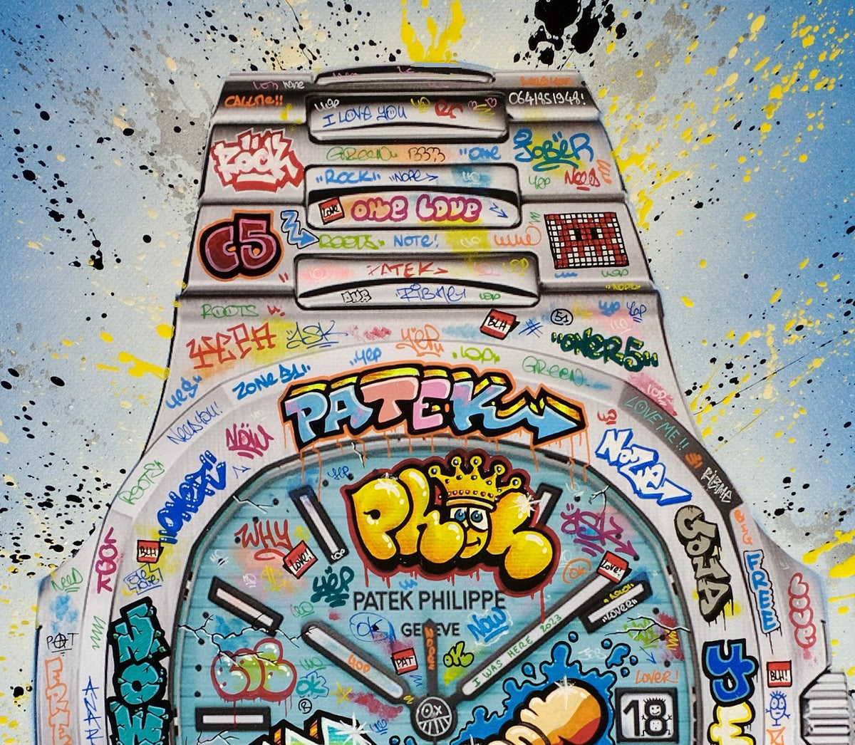 Patek King Graffiti / Limited edition numberd and signed by Blach®