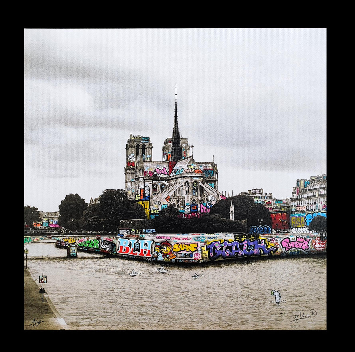 Notre Dame de Paris Tribute  / Limited edition hand signed by Blach®