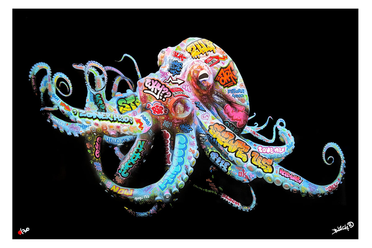 Octopus Reverse / Limited edition signed and numbered by Blach®
