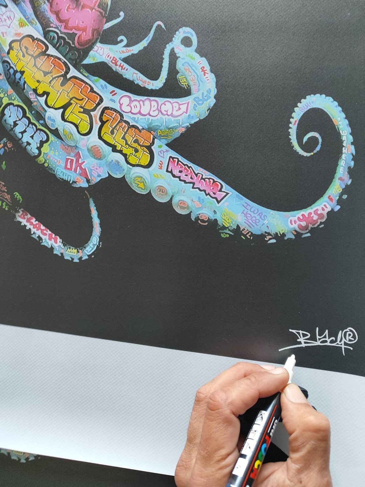 Octopus Reverse / Limited edition signed and numbered by Blach®