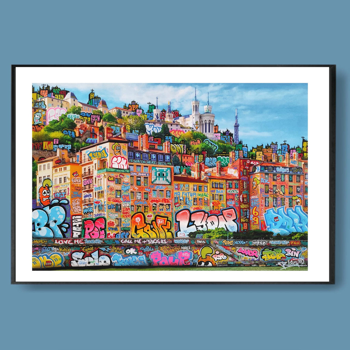 Lyon feat Carotte XL / Limited edition signed and numbered by Blach® and Carotte Officiel !