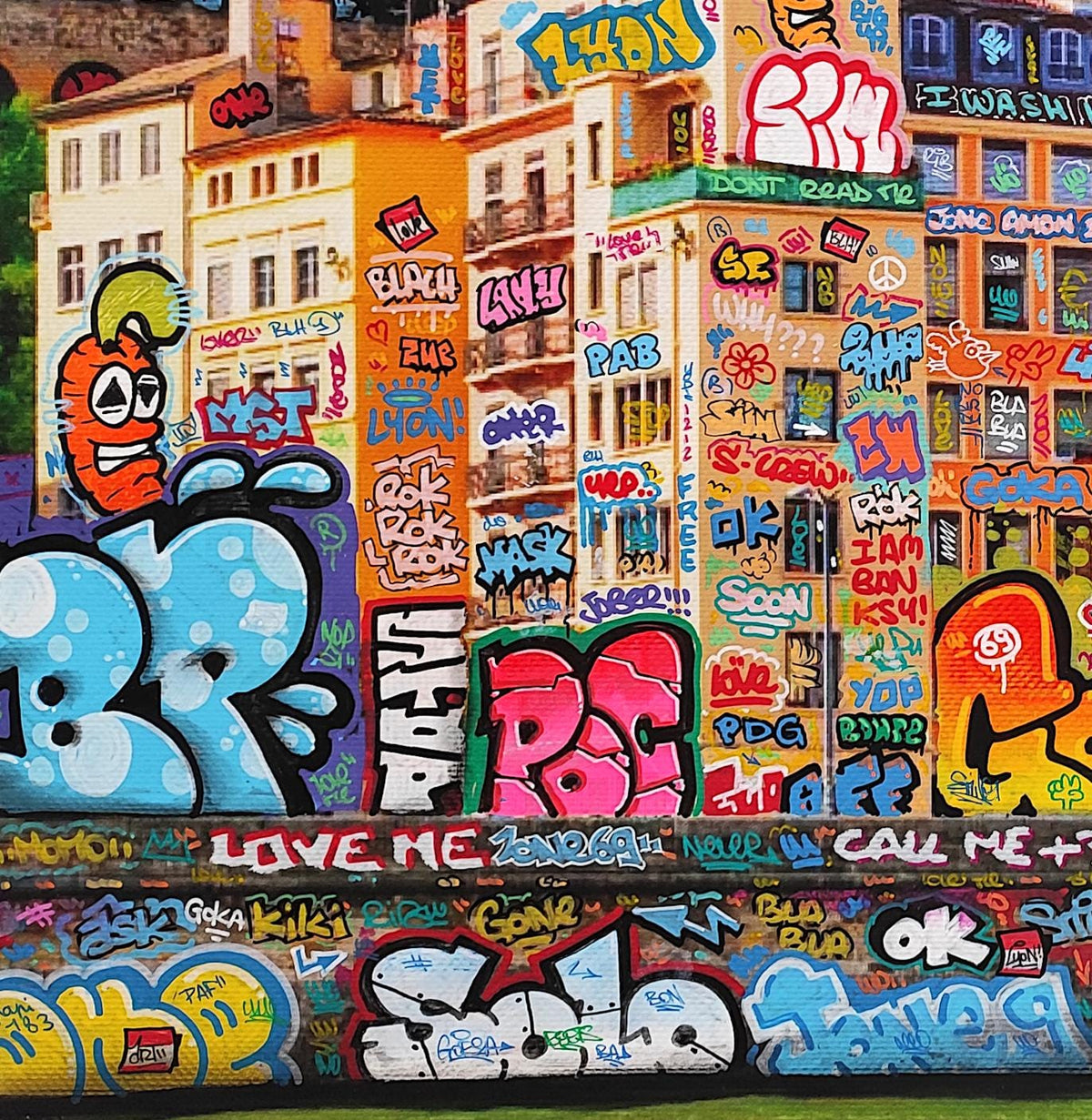 Lyon feat Carotte XL / Limited edition signed and numbered by Blach® and Carotte Officiel !