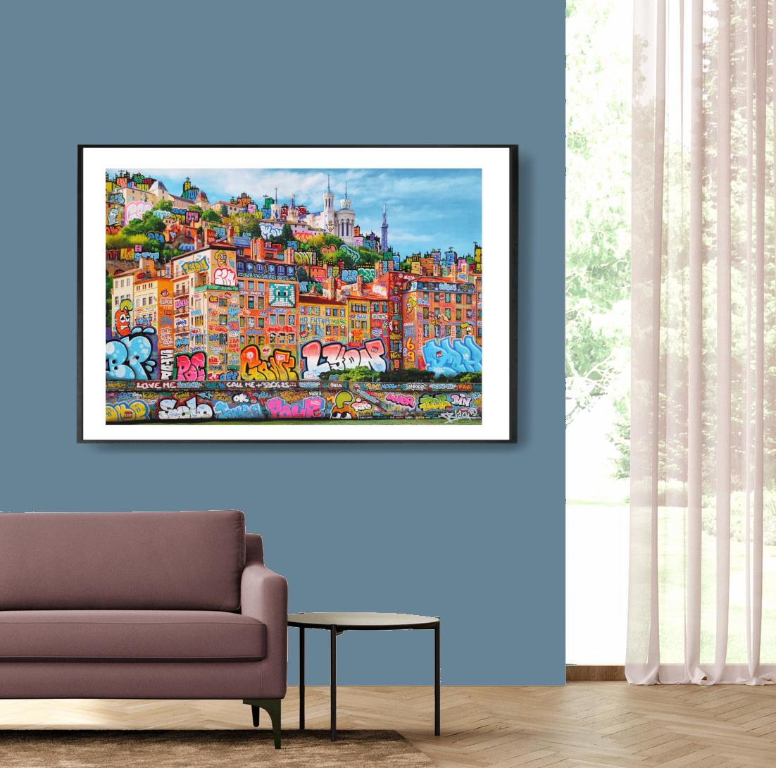 Lyon feat Carotte XL / Limited edition signed and numbered by Blach® and Carotte Officiel !