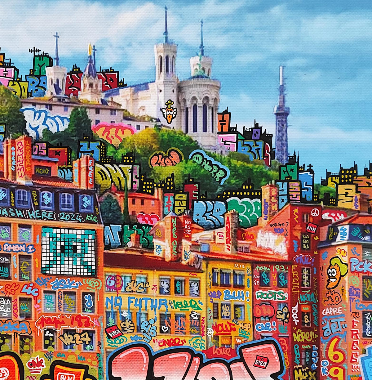 Lyon feat Carotte XL / Limited edition signed and numbered by Blach® and Carotte Officiel !