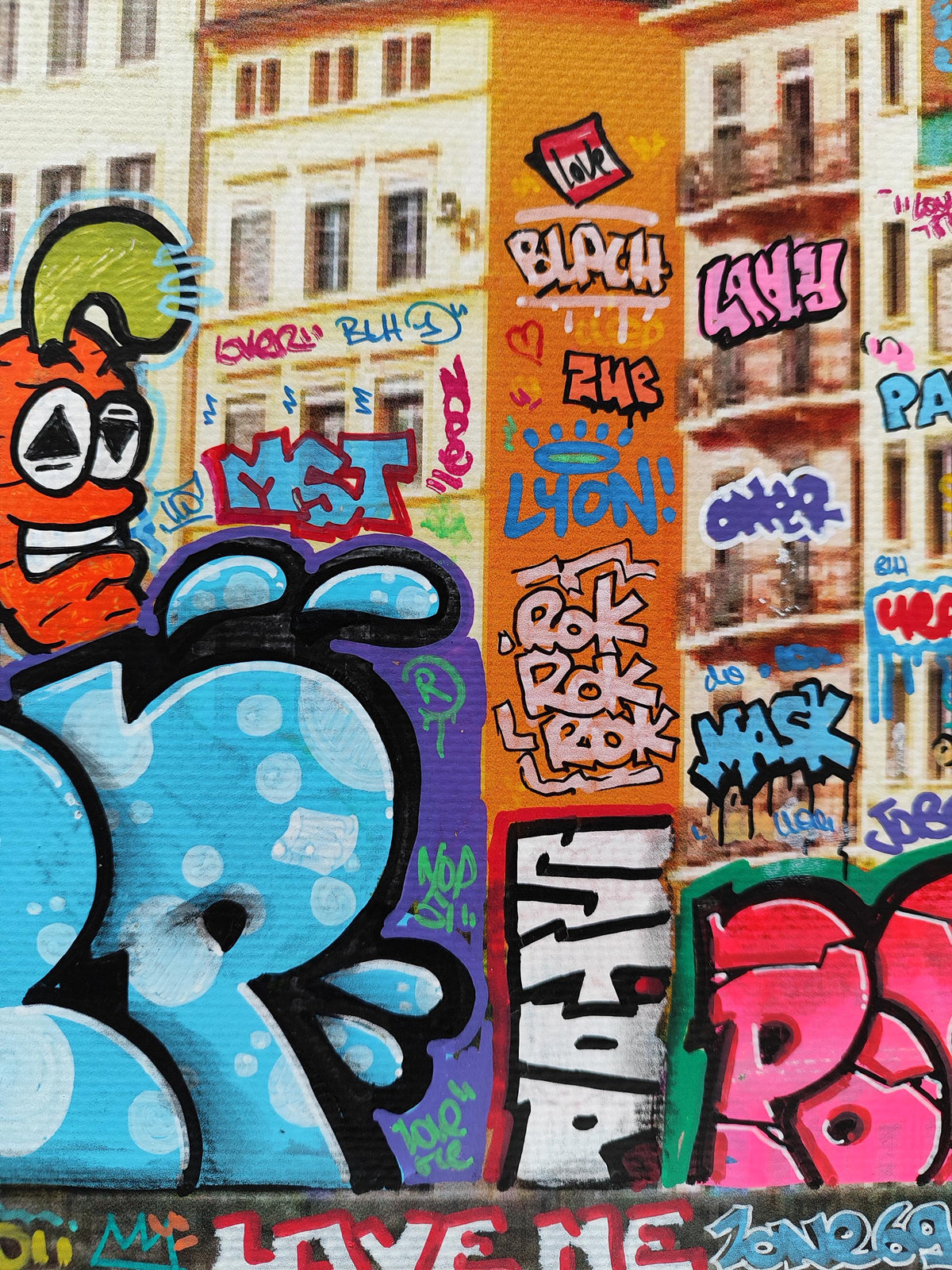 Lyon feat Carotte XL / Limited edition signed and numbered by Blach® and Carotte Officiel !