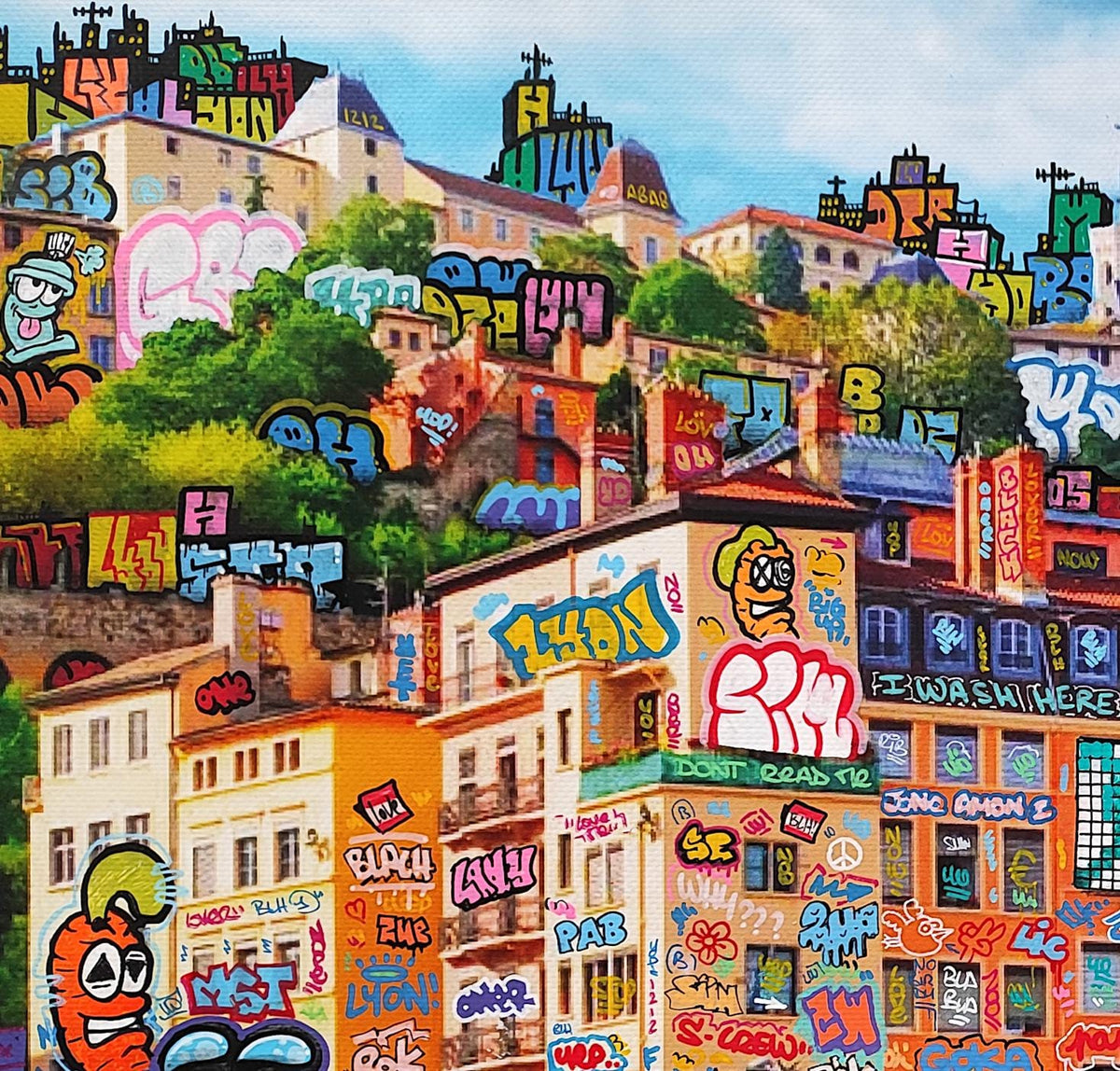 Lyon feat Carotte XL / Limited edition signed and numbered by Blach® and Carotte Officiel !
