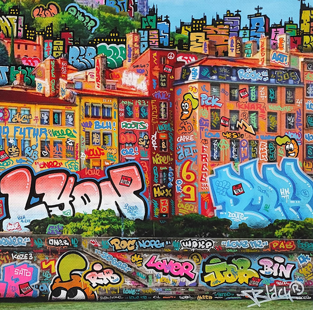 Lyon feat Carotte XL / Limited edition signed and numbered by Blach® and Carotte Officiel !