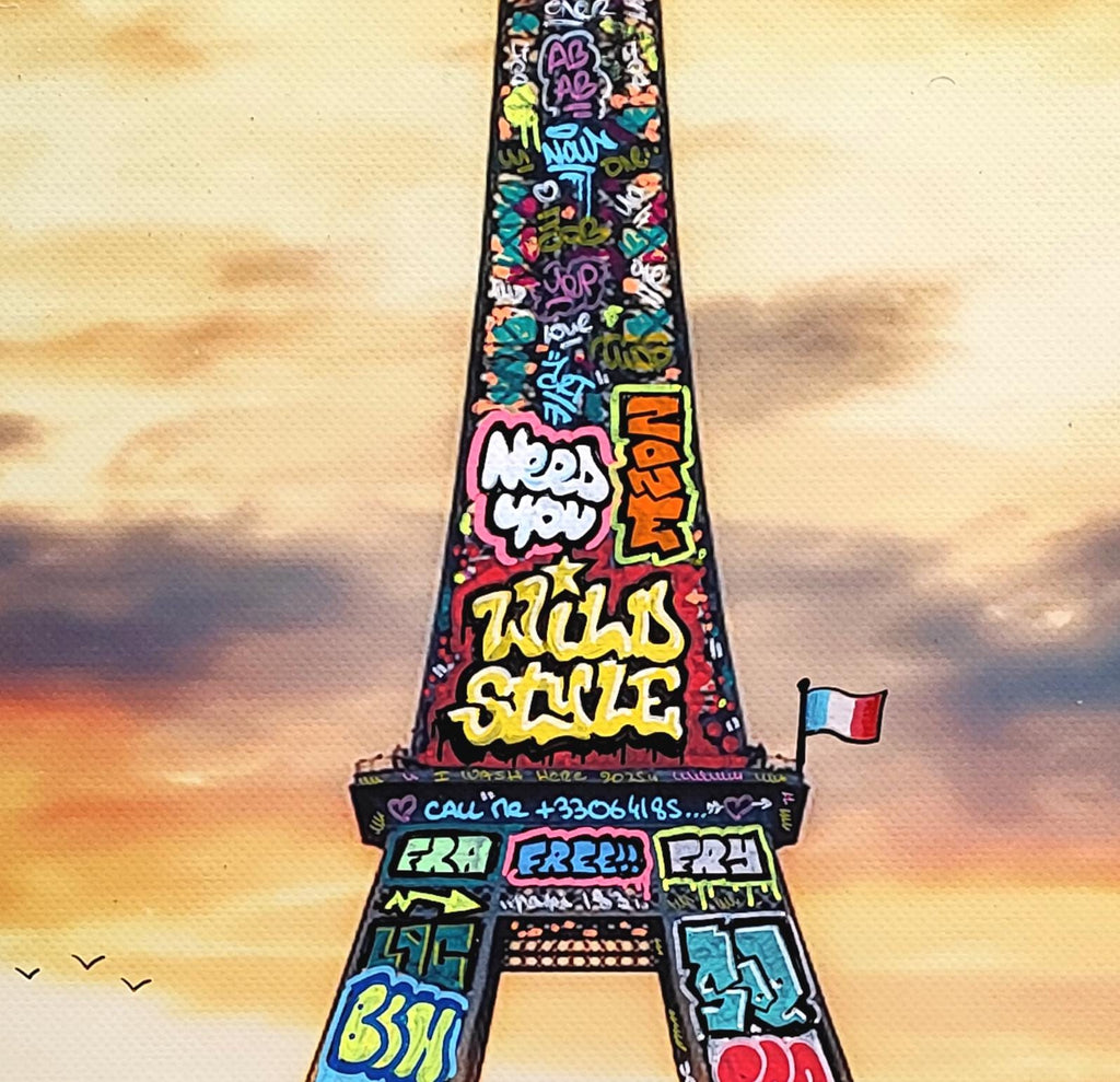 Paris Tour Eiffel Reflexion / Limited edition hand signed by Blach®