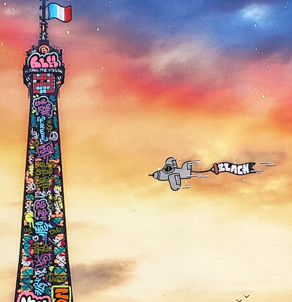 Paris Tour Eiffel Reflexion / Limited edition hand signed by Blach®