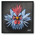 Coq French Star Origami/Limited edition Art By Blach®