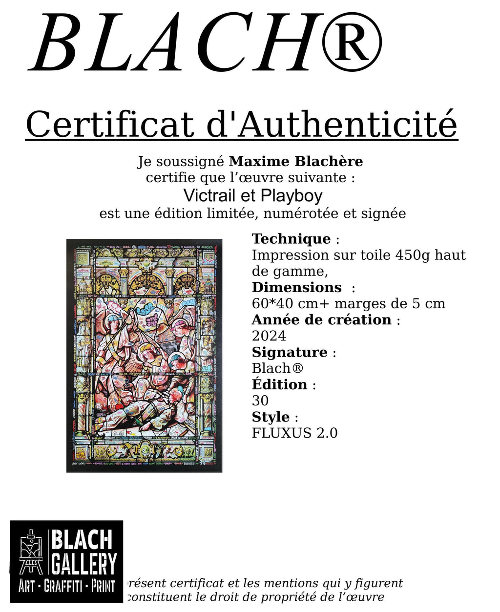 Vitrail et Playboy / Limited edition by Blach®