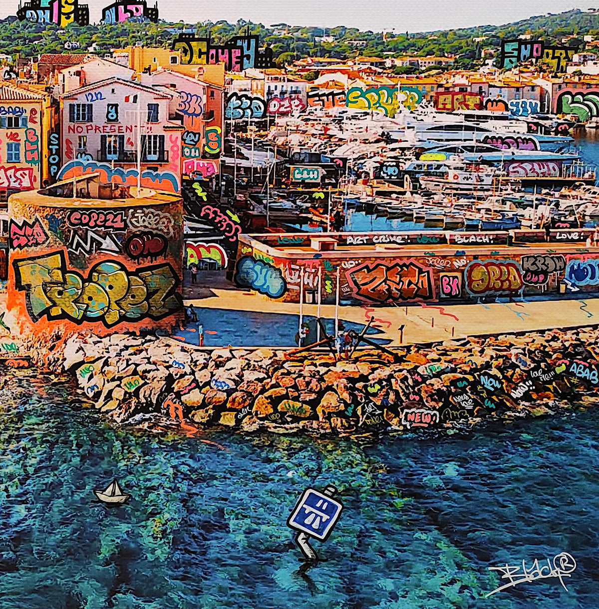 Saint Tropez / Graffiti Art édition by Blach®
