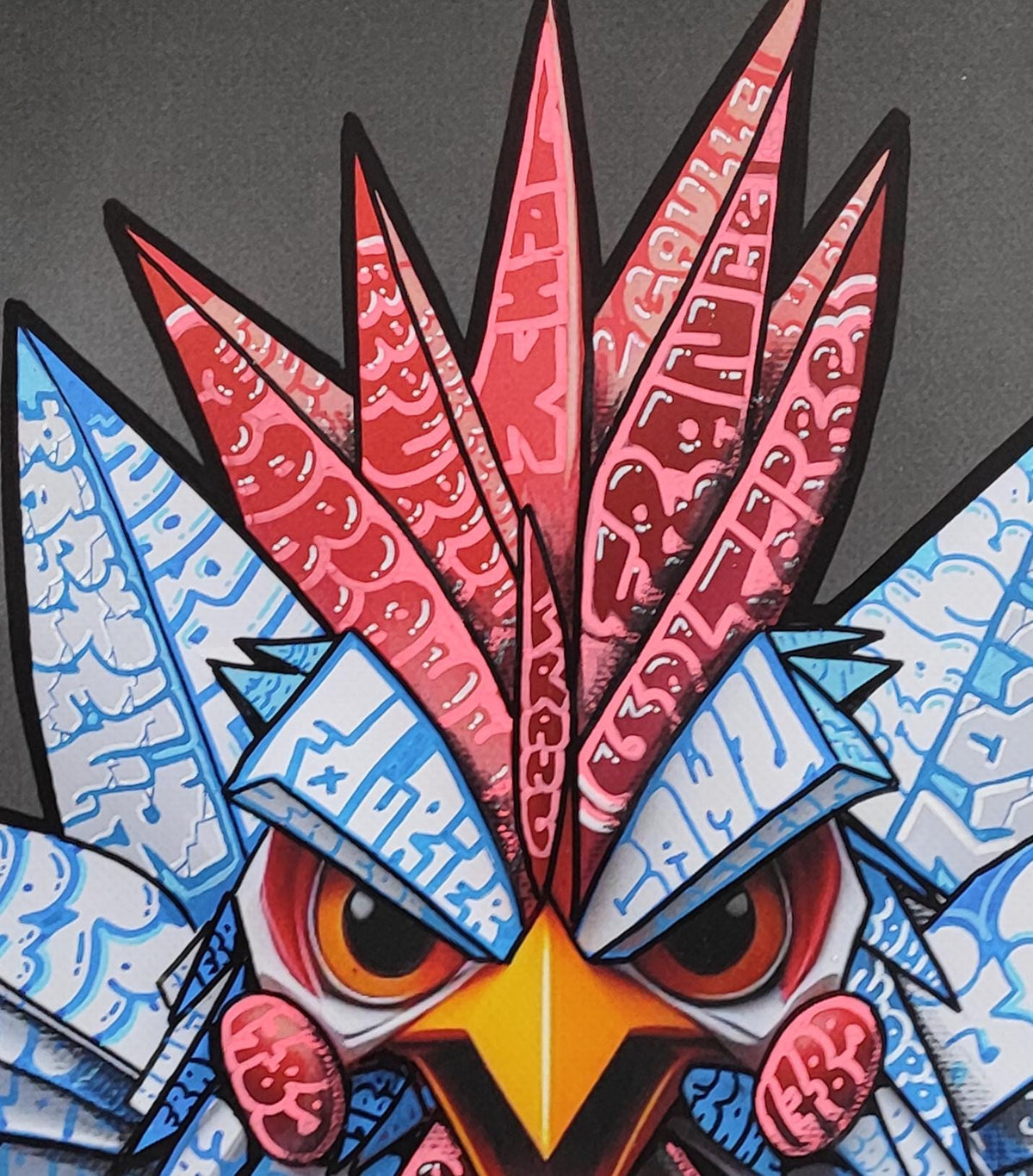 Coq French Star Origami/Limited edition Art By Blach®