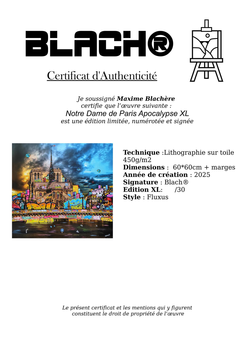 Notre Dame de Paris Apocalypse 3054 limited edition by Blach®