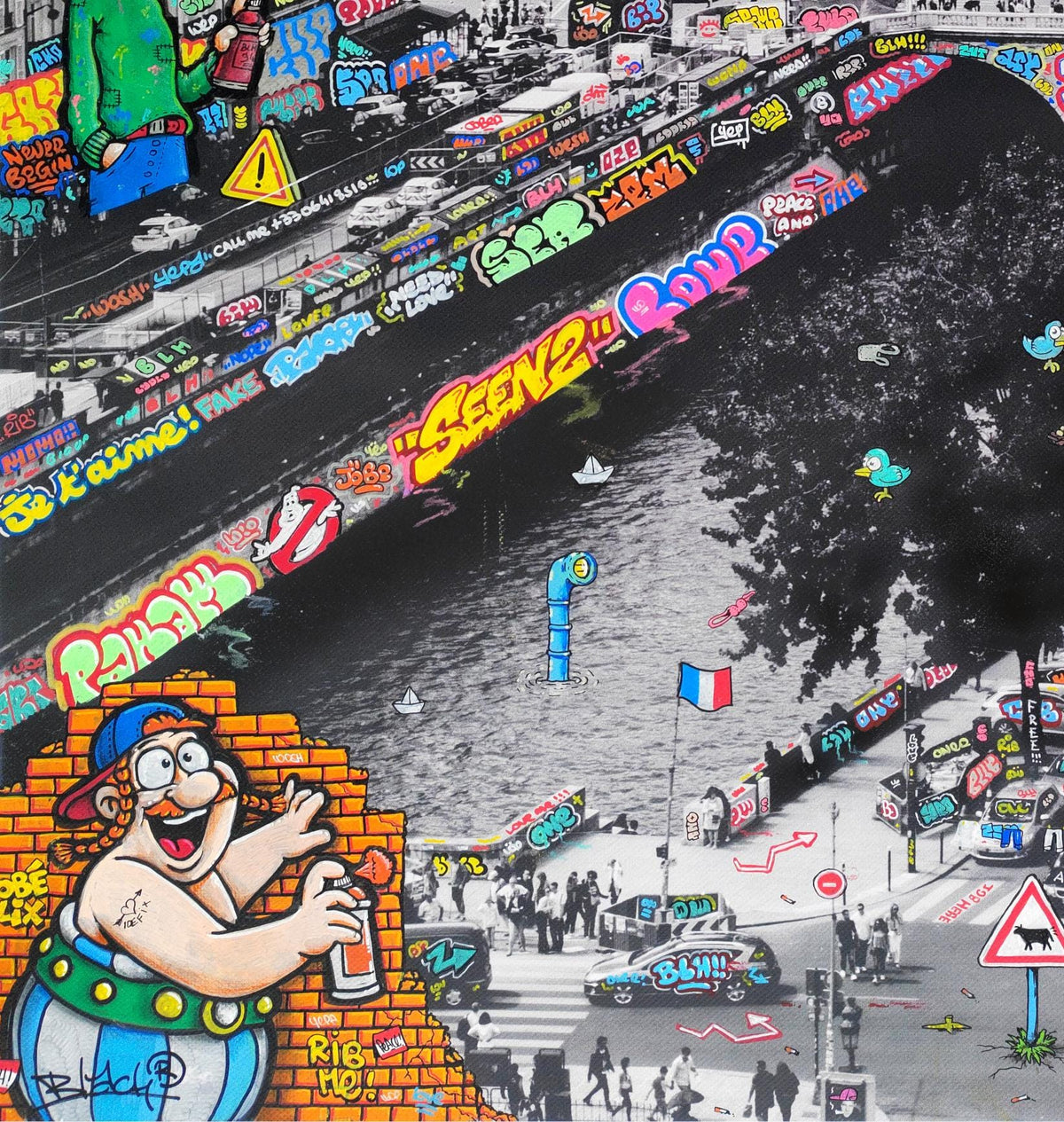 Paris Bande déssinée Vertical XL